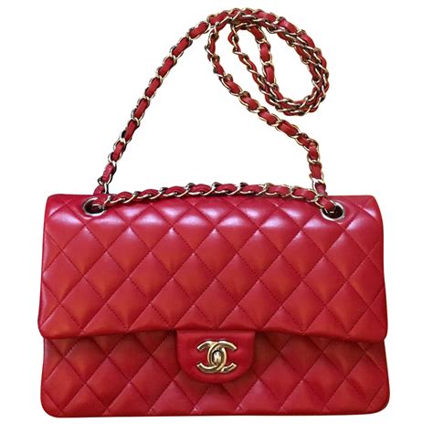 sac chanel classique rouge|Chanel sacs.